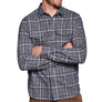 J&M Blue Brushed Knit Plaid