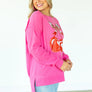 Southern Grace Heart Cherries On Pink Crew
