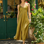 Lyssé Gemma Green Silk Slip Dress