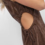 Sadie & Sage Leather Cutout Dress