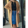 Elan Macchiato Long Belted Cardigan