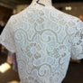 FRNCH white lace button up blouse