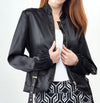 Insight Buckle Pocket Leather Jacket