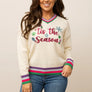 Grace + Emma ‘Tis the season cream sweater