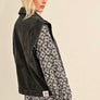 Lili sidonio black sleeveless denim jacket