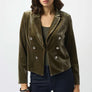 Joseph Ribkoff Olive Velvet Blazer