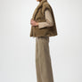 Joseph Ribkoff Light Brown Faux Fur Vest