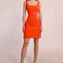 Molly Bracken Coral Back Cut Out Dress