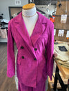 Aureum Magenta Corduroy Blazer