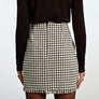 Lili Sidonio houndstooth mini skirt