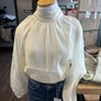 Molly Bracken off white woven blouse