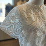 FRNCH white lace button up blouse