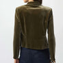 Joseph Ribkoff Olive Velvet Blazer