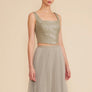 Lucy Paris Val Sage Cropped Top