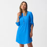 Joseph Ribkoff Half Zip Dress - Blue
