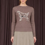 Zoe & Claire Dog Print Sweater