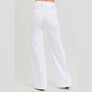 Risen Wide Leg Double Button Jeans