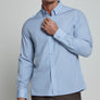 7D Gatler Long Sleeve Button Down - Dusty Blue