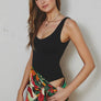 Dress Forum Sleeveless Knit Black Bodysuit