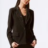 Joseph Ribkoff black studded fitted blazer