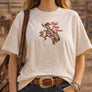 Sweet Claire Embroidered Horses Tee