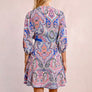 Molly Bracken printed v neck dress