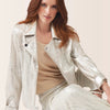 Insight Liquid Silver Metallic Knit Jacket