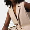 Joseph Ribkoff Sleeveless Beige Vest