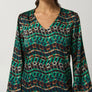 Joseph Ribkoff Green Multi Dress