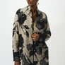 Joseph Ribkoff Floral Sweater Knit Cardigan