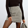 Lili Sidonio houndstooth mini skirt