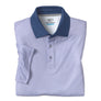 Johnston & Murphy XC4 purple/navy print polo