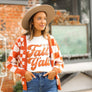Southern Grace “Fall Y’all” Burnt orange Tee