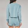 7D Ocean Rev Cropped Crewneck