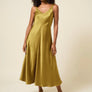 Lyssé Gemma Green Silk Slip Dress