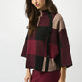 Joseph Ribkoff Plaid Jacquard Knit Sweater Top