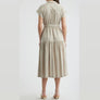 Zoe & Claire Striped Sienna Midi Dress