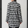 joseph ribkoff white/black houndstooth coat