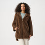 Joseph Ribkoff Hooded Faux Fur Coat