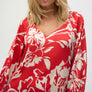 Joseph Ribkoff Red Floral Top
