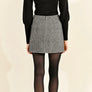 Molly Bracken Herringbone Mini Skirt