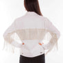 scully rhinestone white denim jacket