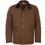 barbour dark sand shoveler quilt coat