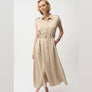 Joseph Ribkoff Belted Beige Dress
