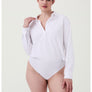 spanx white blouse bodysuit