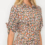 Meet Me In Santorini Autumn Pebble Satin Dress