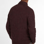 barbour winter red knit zip thru