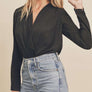 Dress Forum Longsleeve Black Bodysuit
