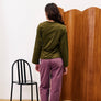 FRNCH Orchis Moss Green Long Sleeve Shirt