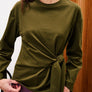 FRNCH Orchis Moss Green Long Sleeve Shirt